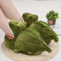 winter animal alligator shark shoes indoor funny slippers teen boys girls house fuzzy slides men plush home shoes warm slippers