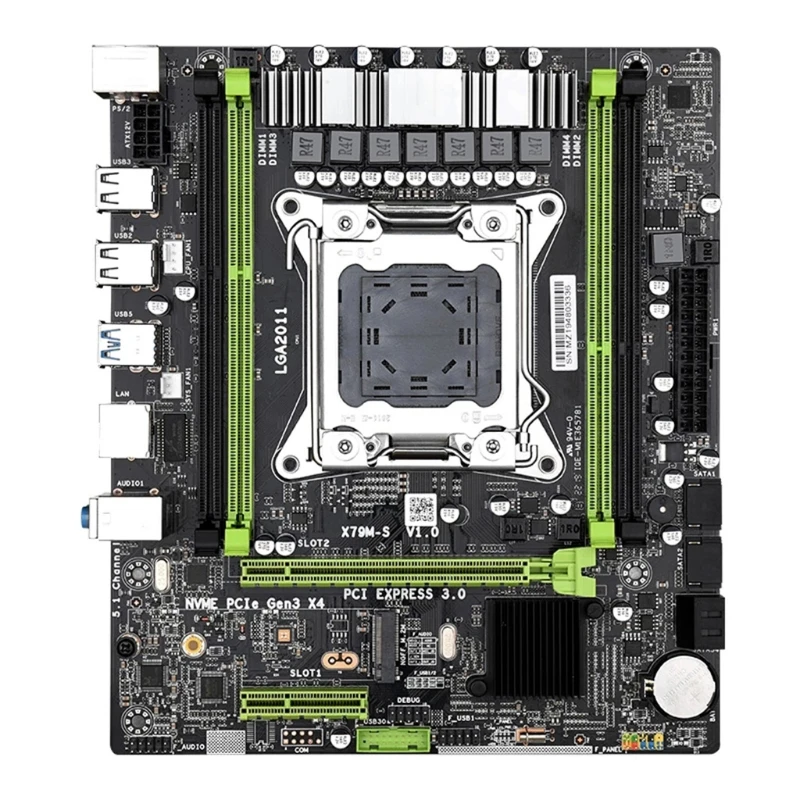

X79M-S2.0 Genuine Desktop Motherboard DDR3 x 4 PCI-E 16X SATA3.0 64GB USB2.0 PCI-E NVME M.2 Support LGA 2011 GPU For Xeon E5