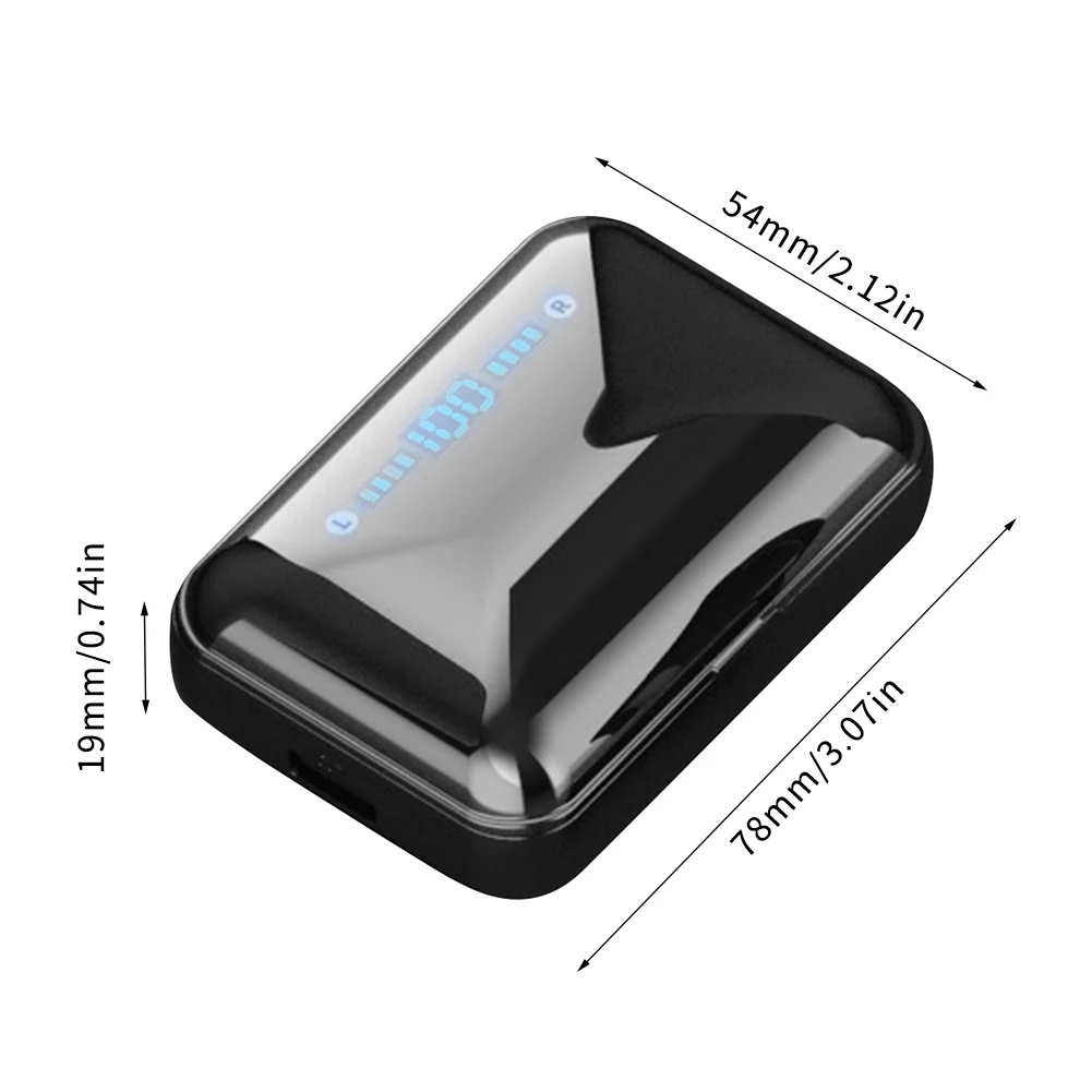 

Bluetooth Headphones Wireless Earphones Gaming Headset F9-5 HiFi LED Display Noise Reduction Stereo Wireless Earbuds For Sport