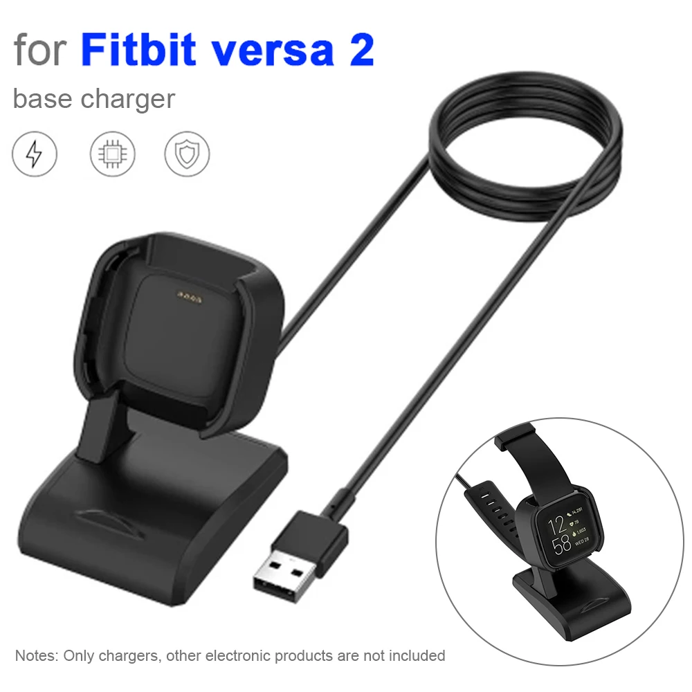 

USB Charger Compatible with Fitbit Versa2 Smart Watch Universal Travel Charging Cable Replacement For Fitbit Versa2 Wireless