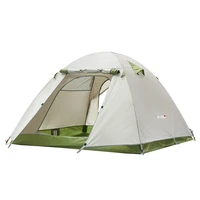 outdoor tent camping tent aluminum alloy portable 3 4 person double layer picnic camp hike tent sun protection rainproof