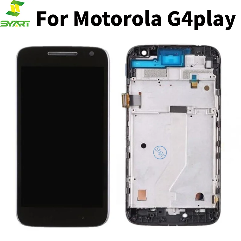 Сенсорный ЖК экран для Moto G4 Play дисплей дигитайзер сборка с рамкой Motorola XT1601 XT1602