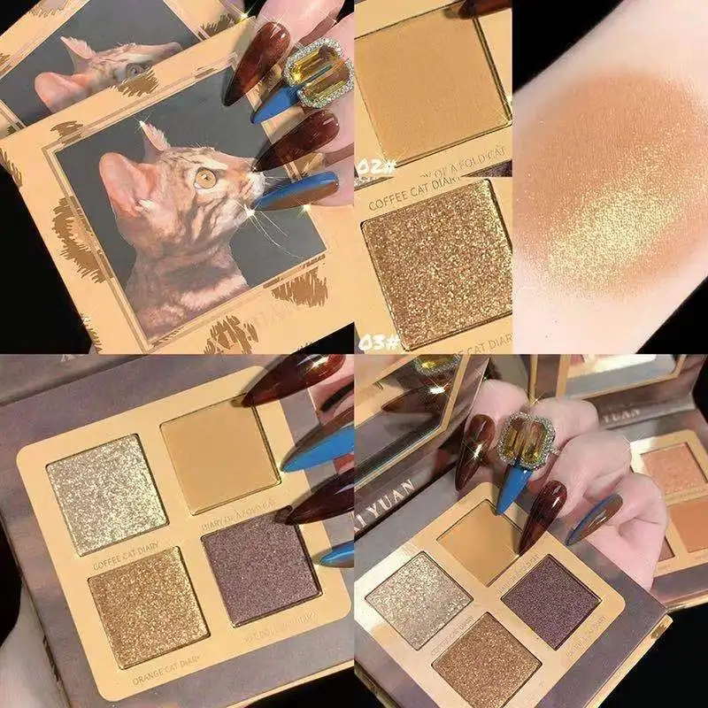 

Earth Color Matte Shimmer Glitter Eyeshadow Pallete Makeup Metallic Pigmented Eye Shadow Palette Cosmetic Maquillage Palette
