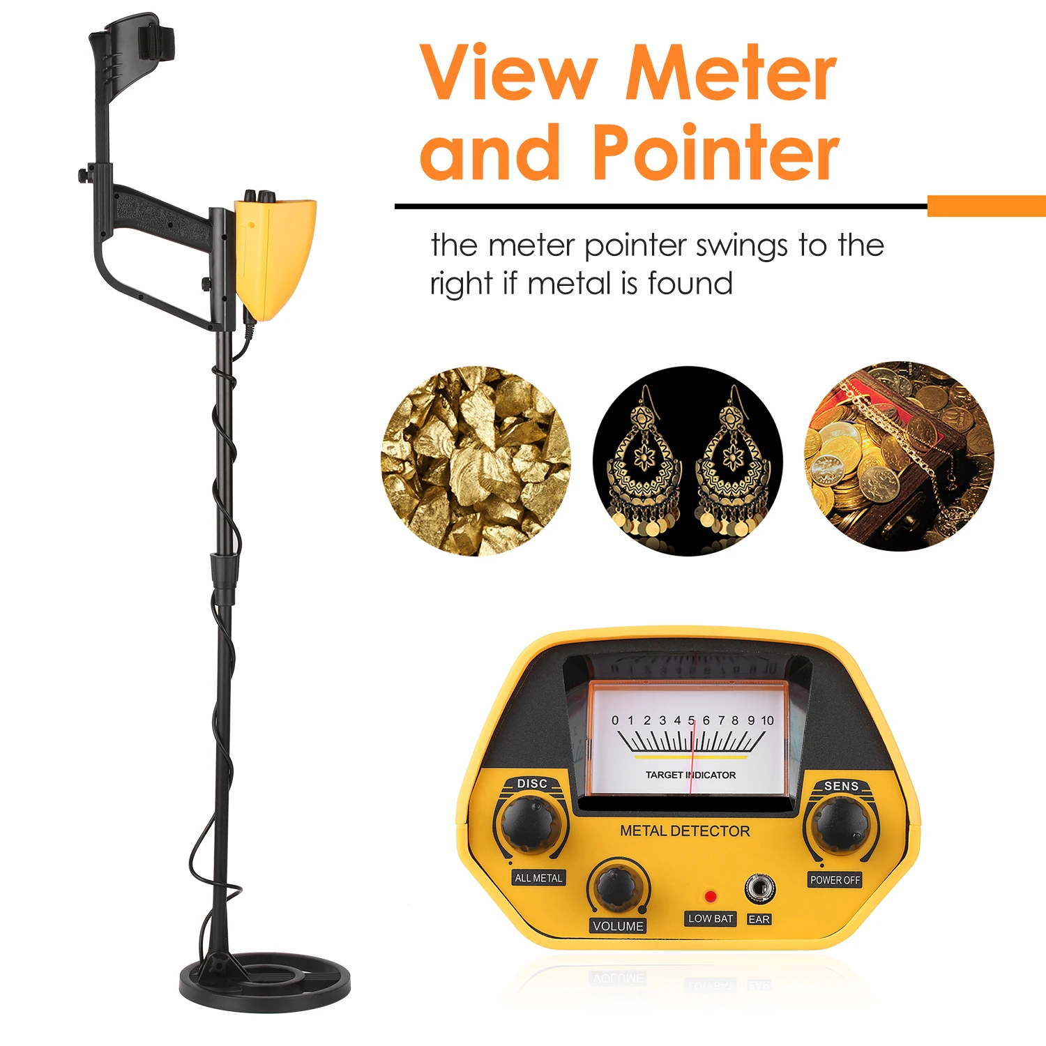 Underground Metal Detector Finder Jewelry Treasure Hunter Gold Digger 5090Y Professional metal seekers | Инструменты