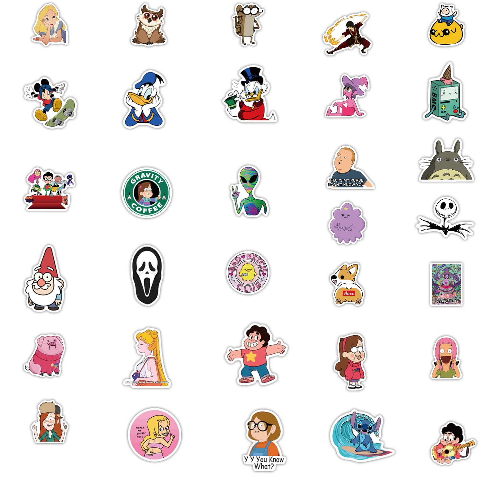 Unids/set de 10/50/100 unids/set de patineta cl&aacute;sica de los 90, pegatinas de equipaje para ordenador port&aacute;til y tel&eacute;fono, grafiti de dibujos animados, a prueba de agua-2