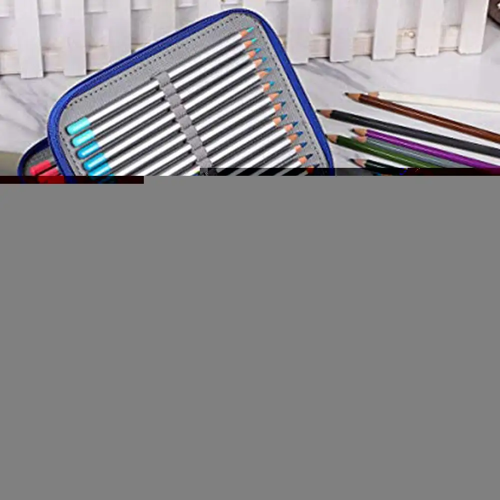 

New 72 Color 78 Hole Fine Art Painting Pencil Case Student Stationery Bag Pencil Storage Bag Pen Curtain Stationery Box