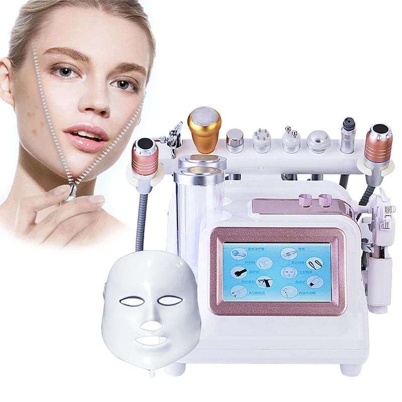 8 in 1 Multifunctional Hydrogen Oxygen Bubble Facial Beauty Machine Face Skin Rejuvenation Moisturizing Anti Wrinkle Anti Aging