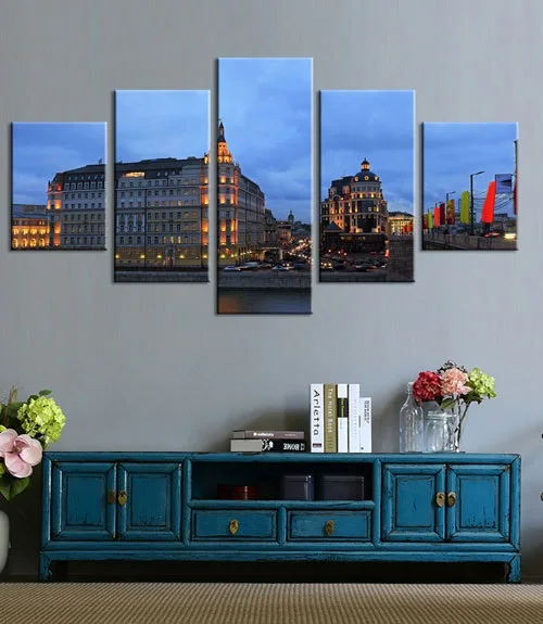 Холщовые картины плакаты 6 в Москву Россия город Кремль стены искусства рамки