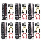 6 шт. новые VER009 USB 3,0 PCI-E VER 009S Экспресс 1X 4x 8x 16x удлинитель адаптер SATA 15pin до 6 Pin Мощность кабель
