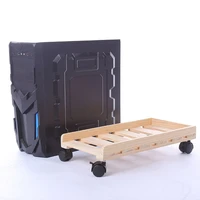 solid wood cpu stand mobile desktop tower computer removable heat floor stand rolling caster wheels universal pc computer hold