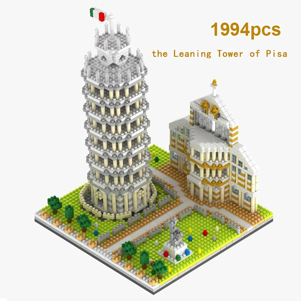 Микро кирпичи мини архитектурные блоки всемирно известные наборы для