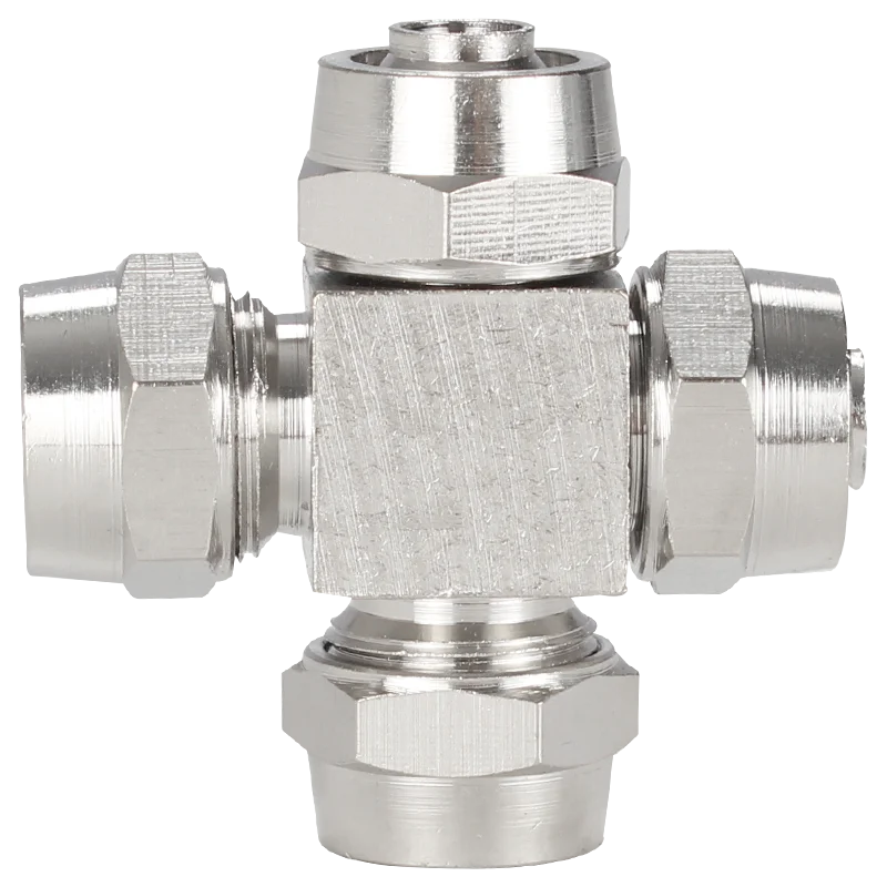 Быстрый Поворотный соединитель PZA-6/8/10/12 медный пневматический крестообразный