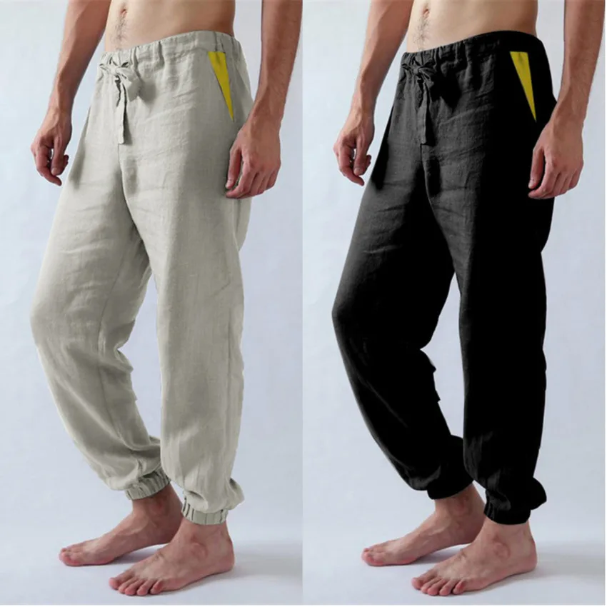 2021 мужские повседневные брюки 7 Цвета прямые штаны свободного кроя мужской