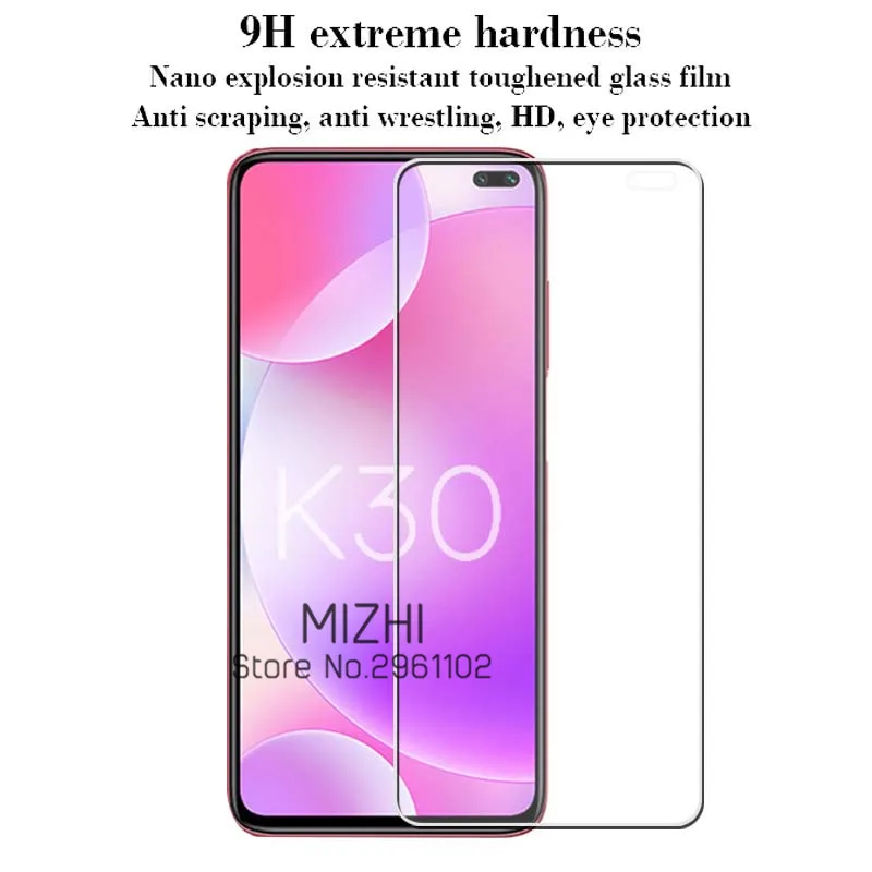 Защитное стекло закаленное HD для Xiaomi Redmi k30 | Мобильные телефоны и аксессуары