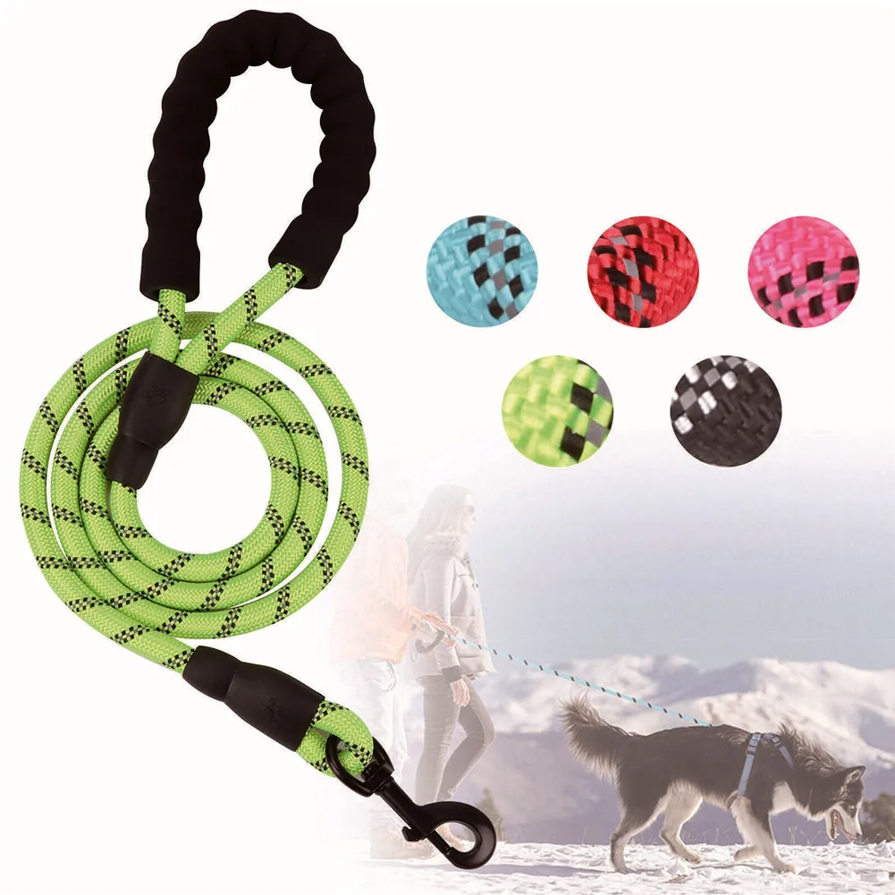 Поводок для собак 5 футов поводок крепкий светильник мягкая Светоотражающая
