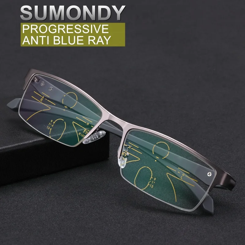 

SUMONDY синий светильник, женские и мужские очки для чтения с защитой от излучения, двойного назначения, очки для пресбиопии UR61