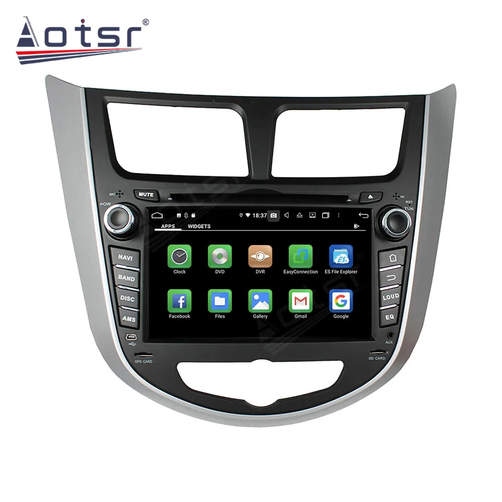 Автомобильный мультимедийный стереопроигрыватель Android для Hyundai Verna Accent Solaris 2011 2012