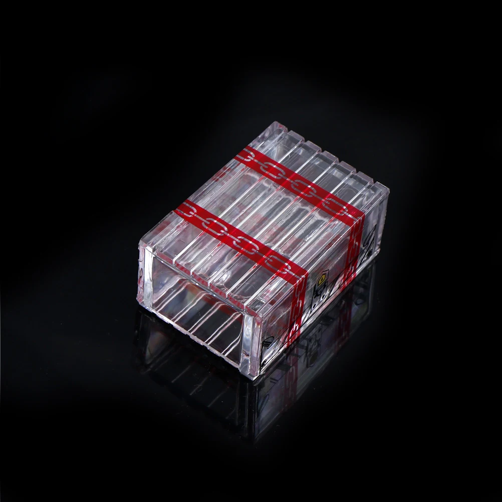 1 Uds. Juguetes cl&aacute;sicos para ni&ntilde;os Caja M&aacute;gica transparente que no se puede abrir en primer plano trucos de magia para ni&ntilde;os-0