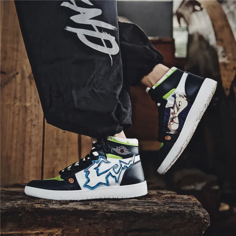 

New Uzumaki Anime Shoes Men Hip Hop Shoes Fashion Clunky Sneakers for Men Casual Shoes Travel Mens Running Shoes High Top Shoes