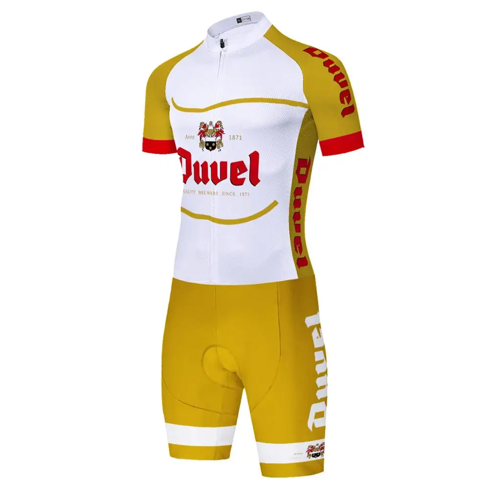 Лыжный костюм duvel beer team летний для велоспорта одежда триатлона униформа ciclismo ropa