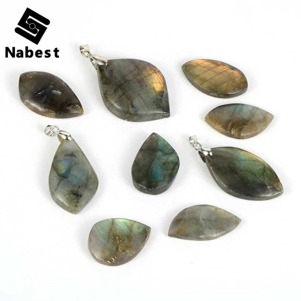 26 35 м натуральный Лабрадорит неправильной Луны Чарм подвеска из камня без