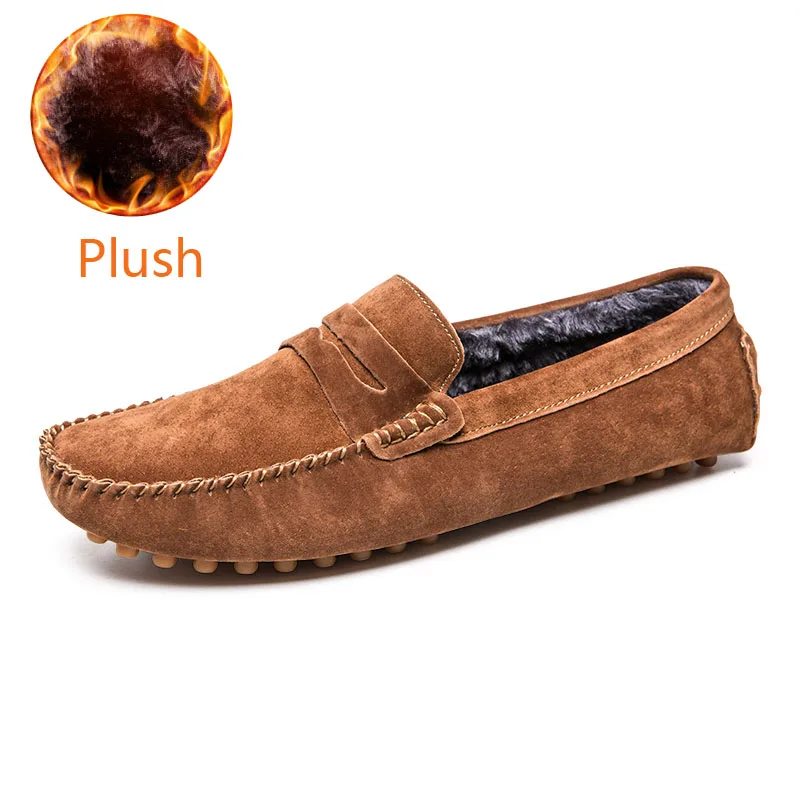 syxy-778-2-brown Лоферы, мужская обувь, замшевые лоферы без шнуровки, обувь для вождения автомобиля, мужские мокасины, повседневная мужская обувь на плоской подошве большого размера плюс 38-47, синий цвет - Цвет: syxy-778-2-brown