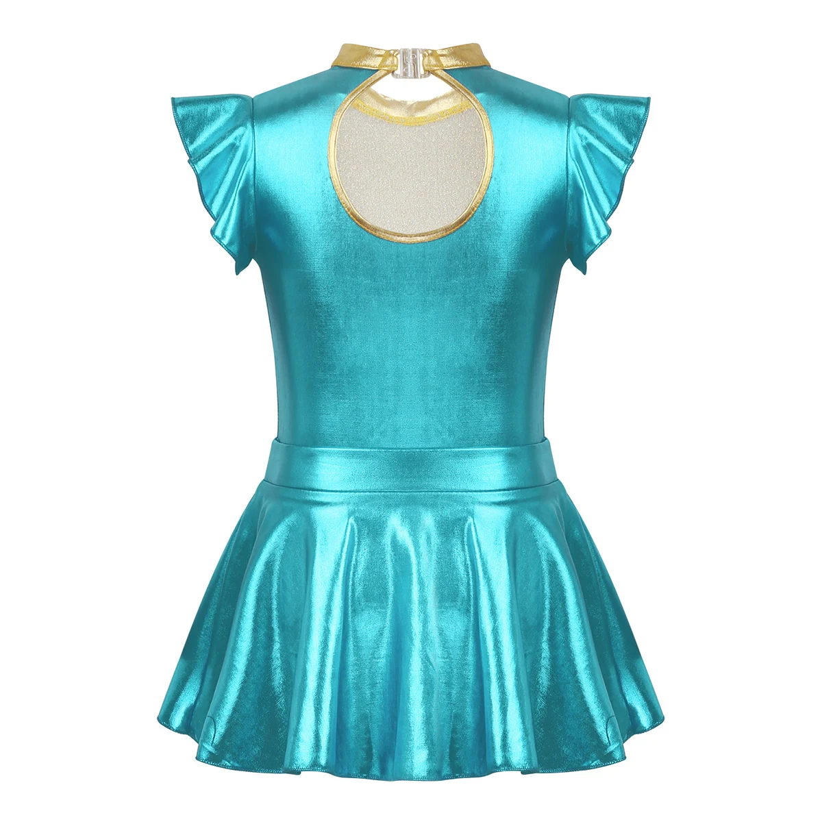 Детский танцевальный костюм ChicTry для подростков Блестящие Блестки металлик