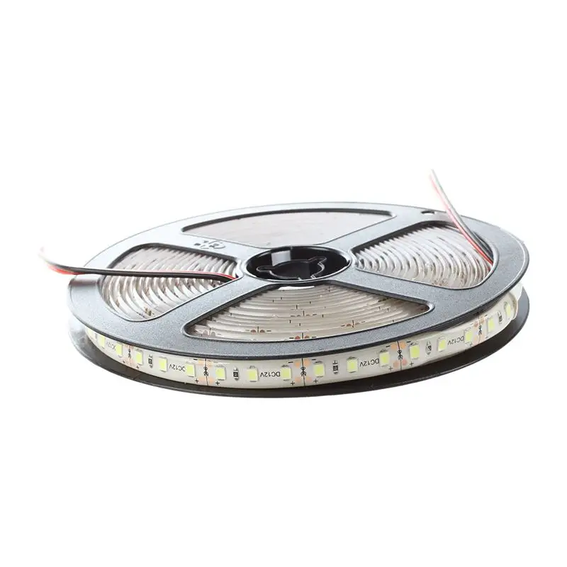 5 м Водонепроницаемая супер яркая 3528SMD 600 Светодиодная лента плоская полоса белая