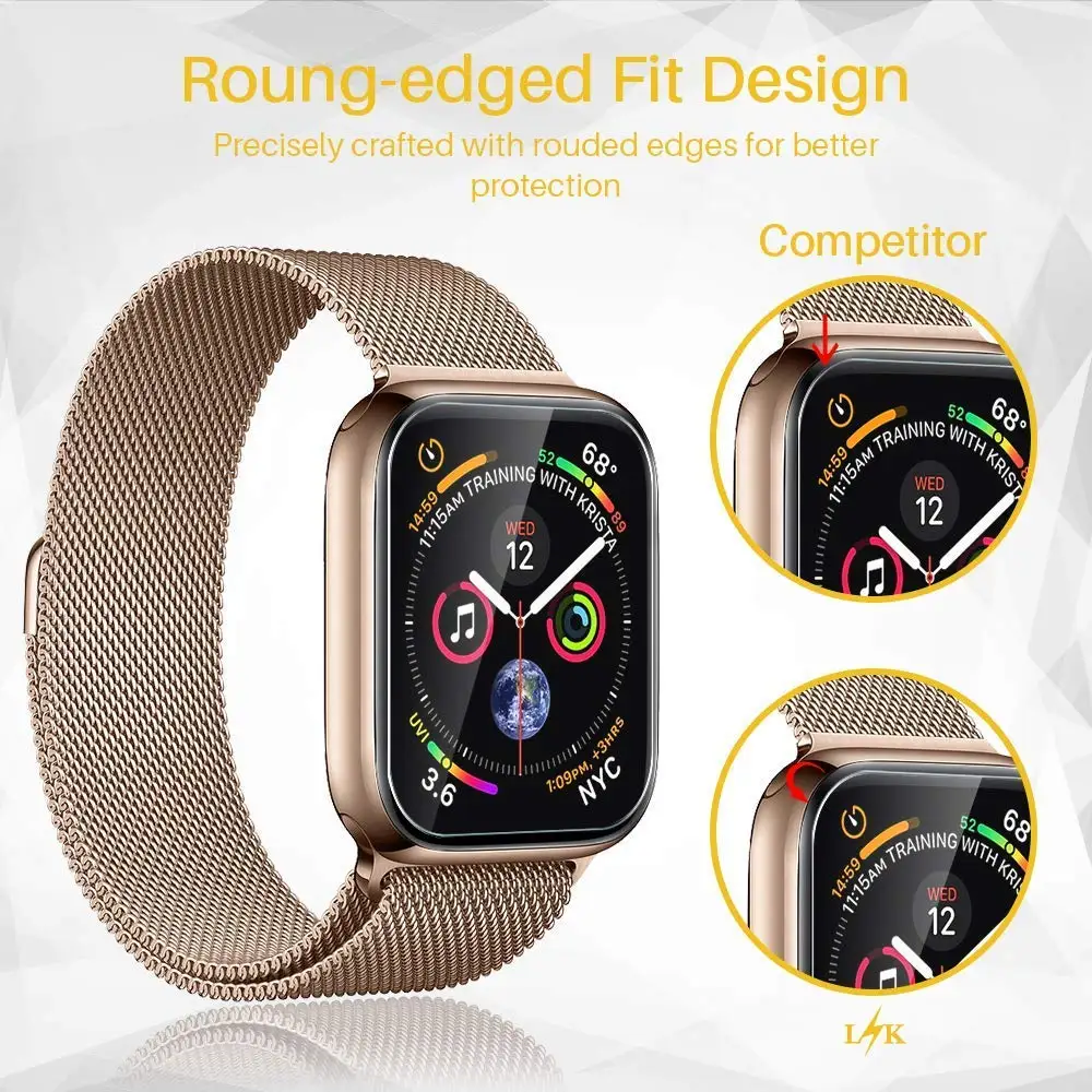 Чехол для часов Apple Watch 5, 4, 3, 2, 1, ремешок, чехол 42 мм, 38 мм, защита экрана 40 мм, 44 мм, для iWatch 4, серия 5, 1, 2, 3, 4