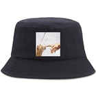 Панама с принтом кота для мужчин и женщин, милая Панама с принтом в виде кота, Повседневная Уличная шляпа для рыбалки, солнцезащитные шапки для рыбаков