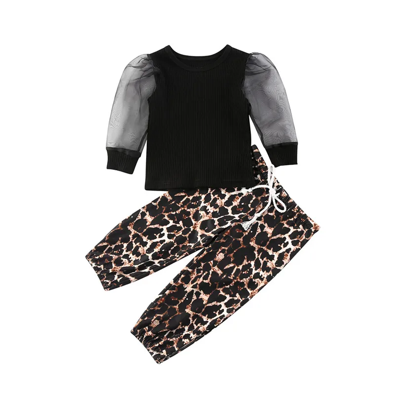 Летние Праздничные комплекты одежды в стиле бохо для маленьких девочек черные