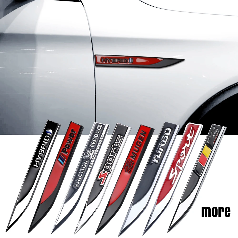 Металлическая 3D наклейка 2 шт. декоративная на боковой кузов автомобиля для VW TOYOTA