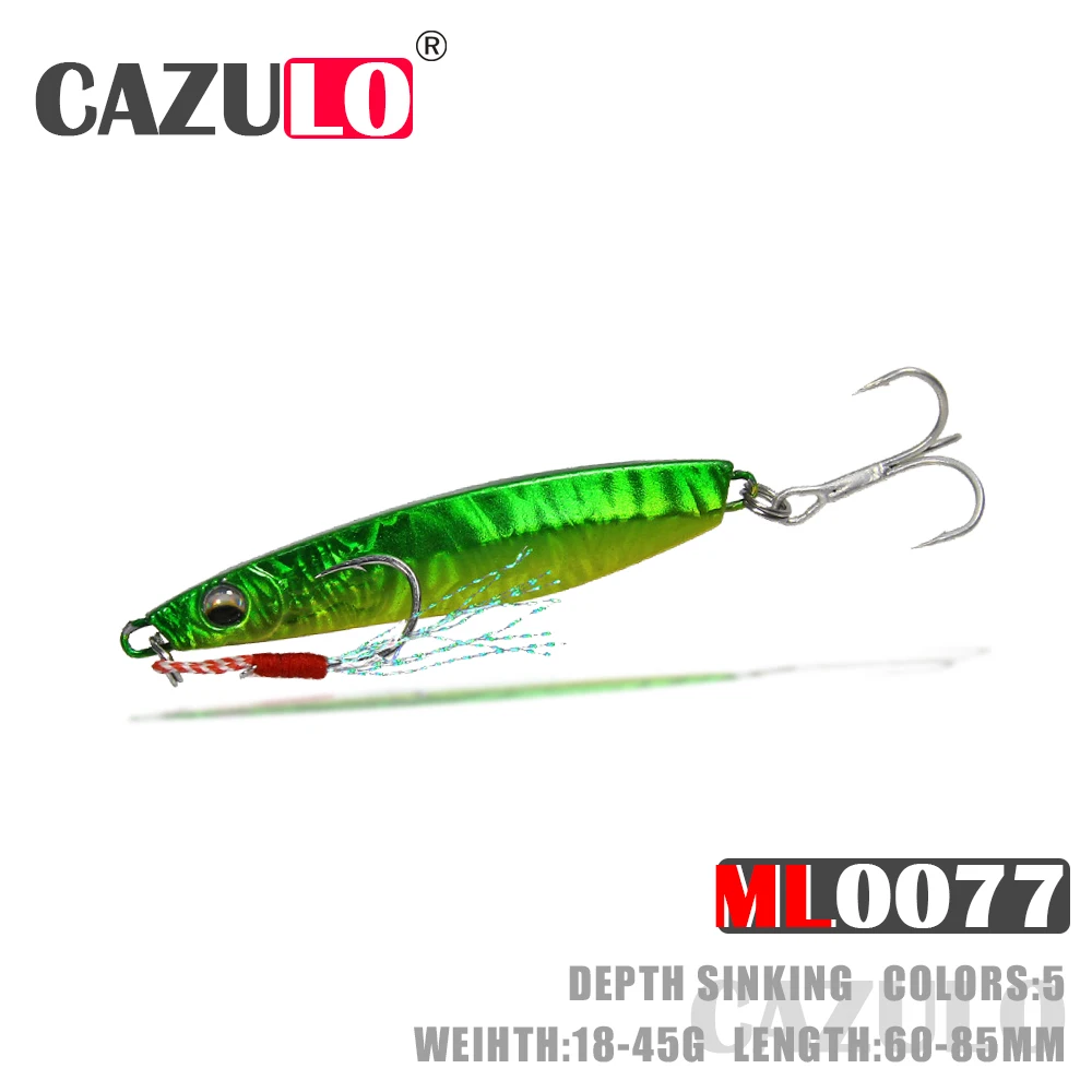 

Fishing Accessories Lure Sinking Metal Jig Isca Artificial Bass Weights 18-45g Bait Pesca Accesorios Mar For Seabass Fish Leurre