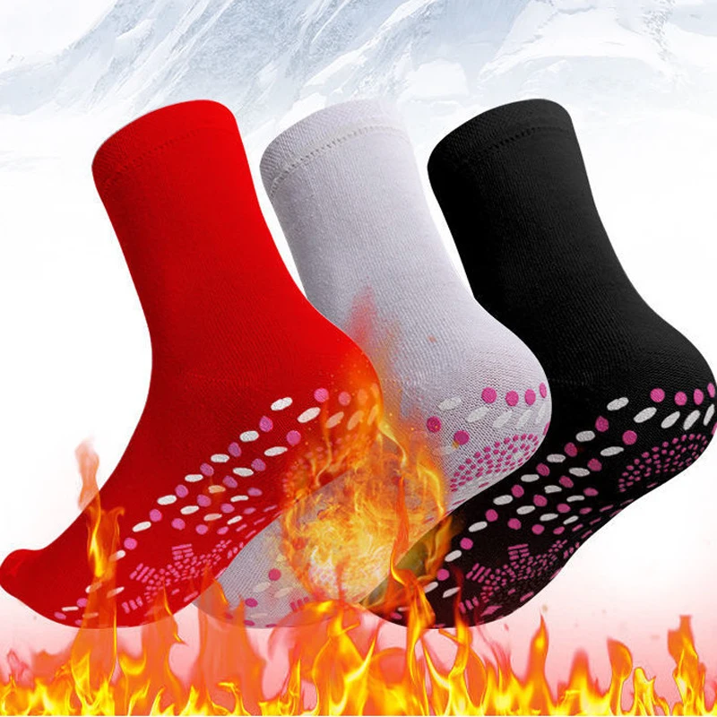 

Unisex Self-Heating Care Magnetic Therapy socks women set Cycling Sport Foot Massager Warm Winter for Men Women