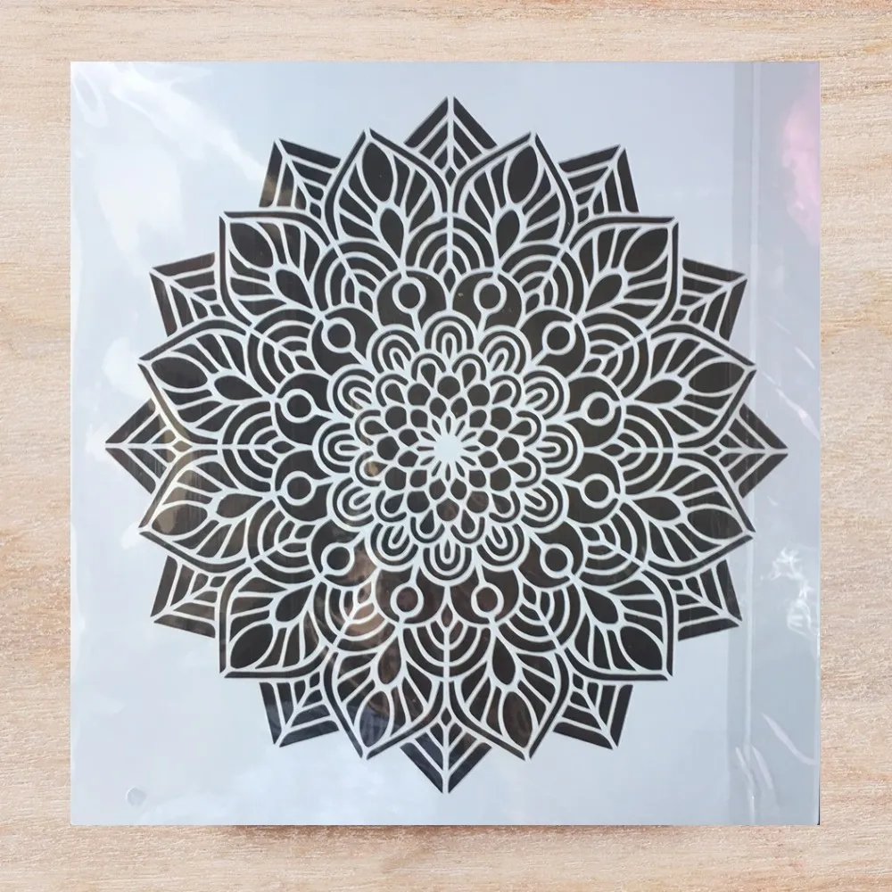 

30*30cm Big Mandala Multiple Layers Leaves DIY Layering Stencils Painting Scrapbook Coloring Embossing Album Decorative Template
