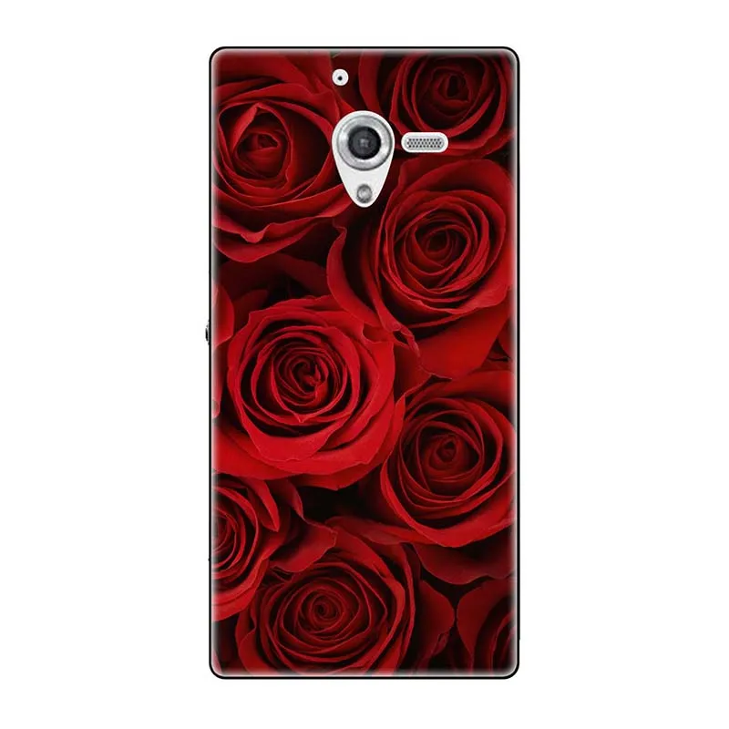 A194 Телефонные чехлы для sony Xperia ZL непосредственный сбыт из L35H C6502 C6503 C6506 5," чехол с принтом(розы); волк милый чехол-крышка с узорами чехол для телефона чехол Fundas Para - Цвет: A194