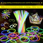 Светящиеся палочки 100 шт., яркие светящиеся палочки для вечерние, флуоресцентные DIY ожерелье, браслет, неоновые палочки для мероприятий, концерта, свадьбы, светящиеся палочки