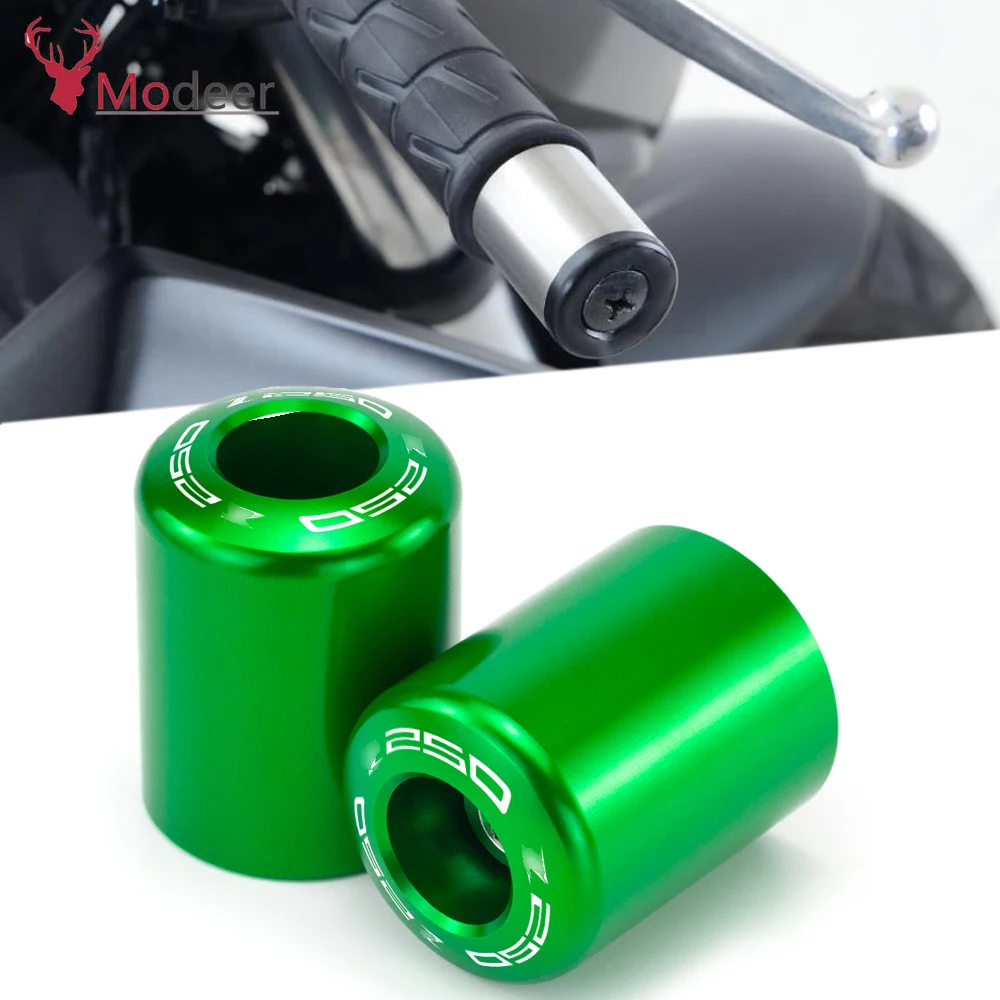 

New With Z 250 300 400 Logo 7/8" 22mm Aluminum Motorcycle Handlebar Grip End Plug Handle Bar End Cap For Kawasaki Z250 Z300 Z400