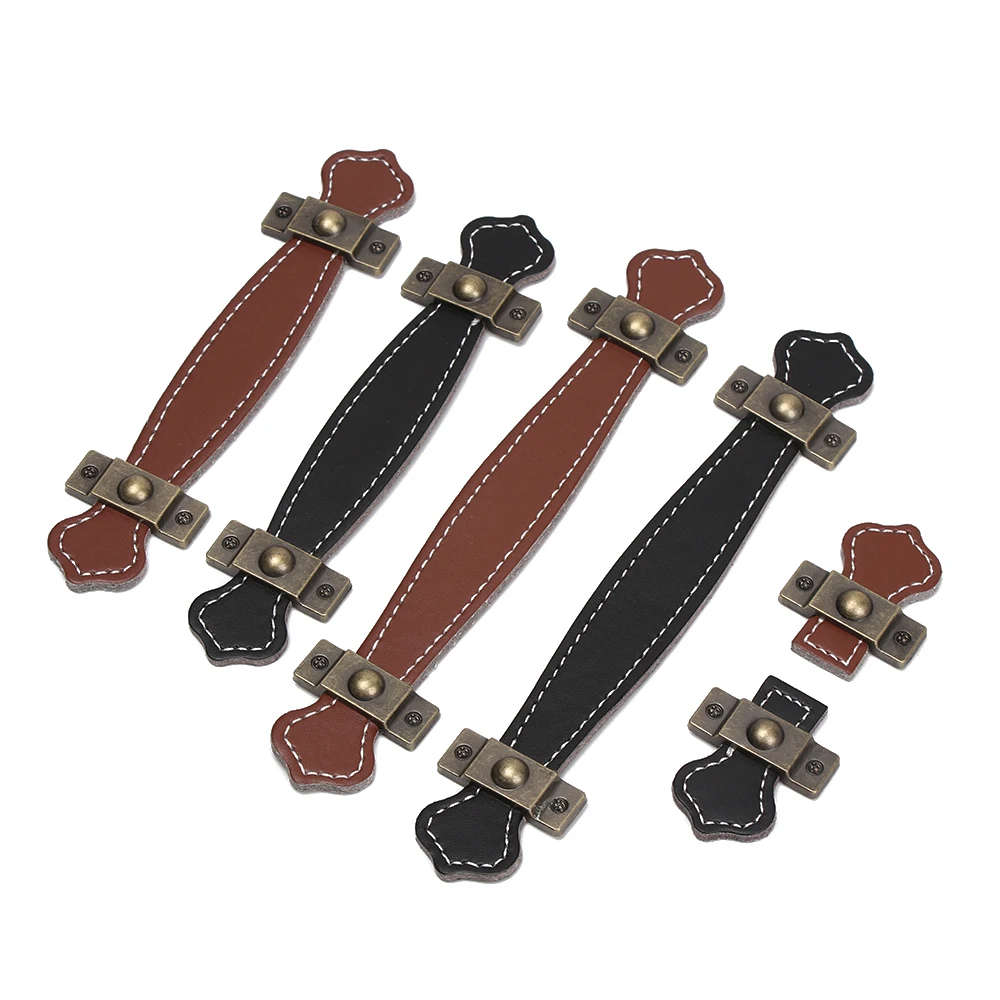 1 шт. ручки для кухонного шкафа из искусственной кожи дверных ручек мебельная