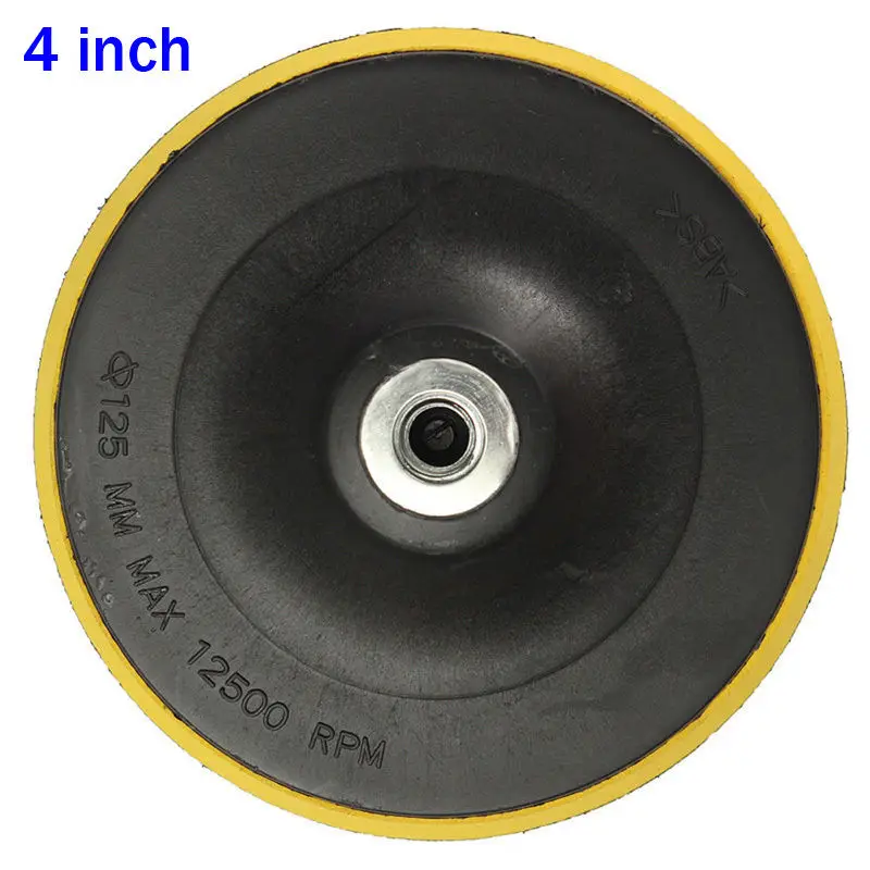 4 Inch 3/4/5/6/7 дюймов Автомобильная полировальная Подушка Полировка диска плиты на клейкой основе, крючки, станок и 75 мм~ 180 мм для полировки автомобиля& шлифовальное материалов набор - Цвет: 4 Inch