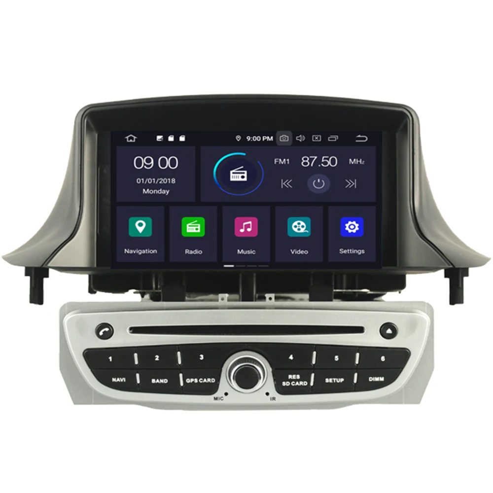 Android10 DSP автомобильный DVD CD плеер для Renault Megane 3/Renault Fluence 2009 + стерео головное