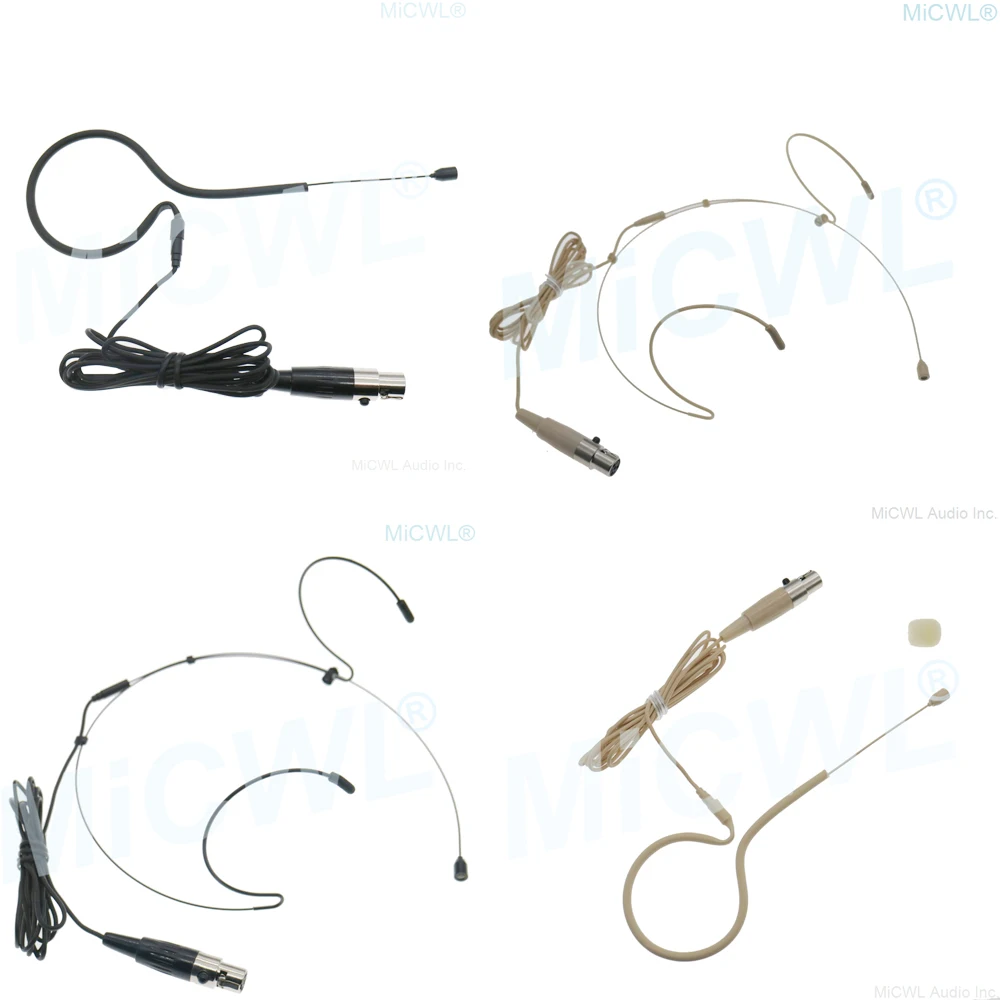 

Beige Black Omnidirectional earset Headset Microphone for Shure UR24D ULX SLX GLX Wireless Mics System TA4F mini 4Pin inout