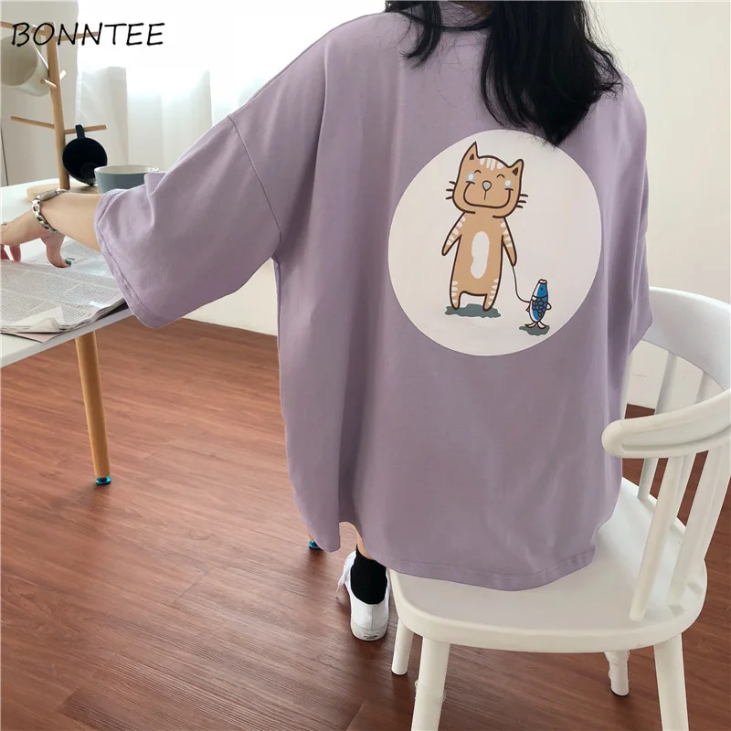 

Футболки женские с принтом кавайная Повседневная футболка в Корейском стиле Женская универсальная уличная одежда Ulzzang в стиле Харадзюку св...