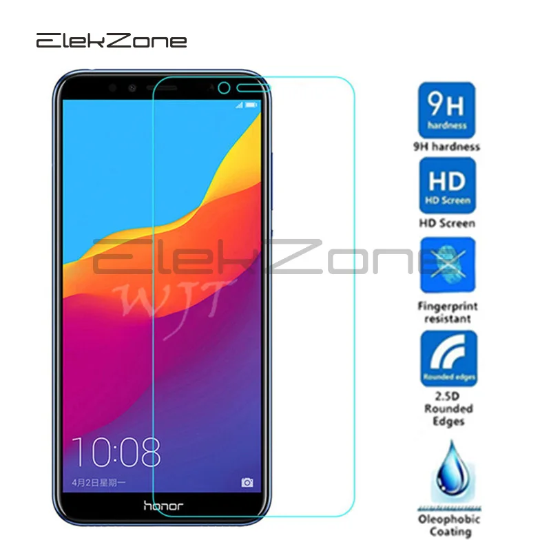 Nano-coated 9H Phone Screen Tempered Glass Film For Huawei Honor 7A Y5 Prime 2018 5.45 Inch HD Protective |
