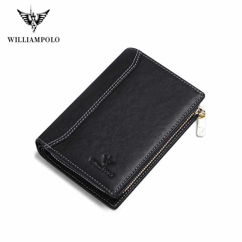

Men Wallet mens slim Credit Card Holder Bifold Genuine Leather mini Multi Card Case Slots Vegetable tanned cowhide