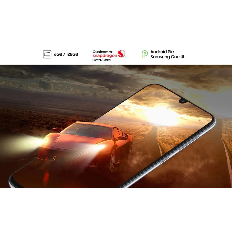 6,7 дюймовый мобильный телефон samsung Galaxy A70 A7050 4500 мАч 8 ГБ ОЗУ 128 Гб ПЗУ восьмиядерный смартфон Snapdragon 675 NFC 4G