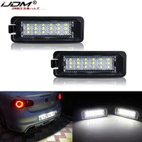 2pcs 12v 5w led number license plate light lamps for vw golf 4 6 polo 9n for passat car license plate lights exterior access