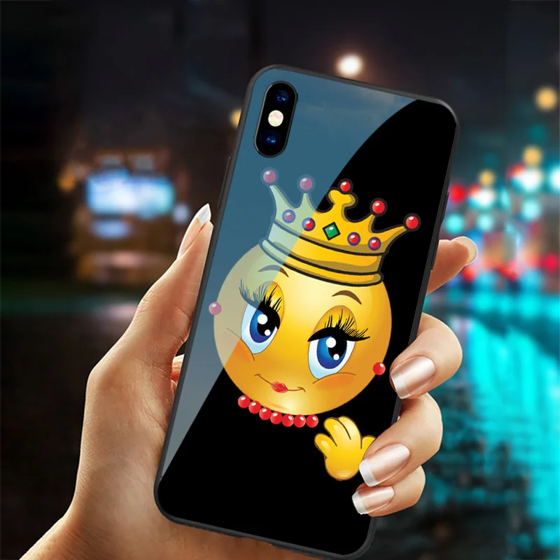 Роскошные термополиуретановые чехлы из стекла Забавный дизайн драма queen чехол