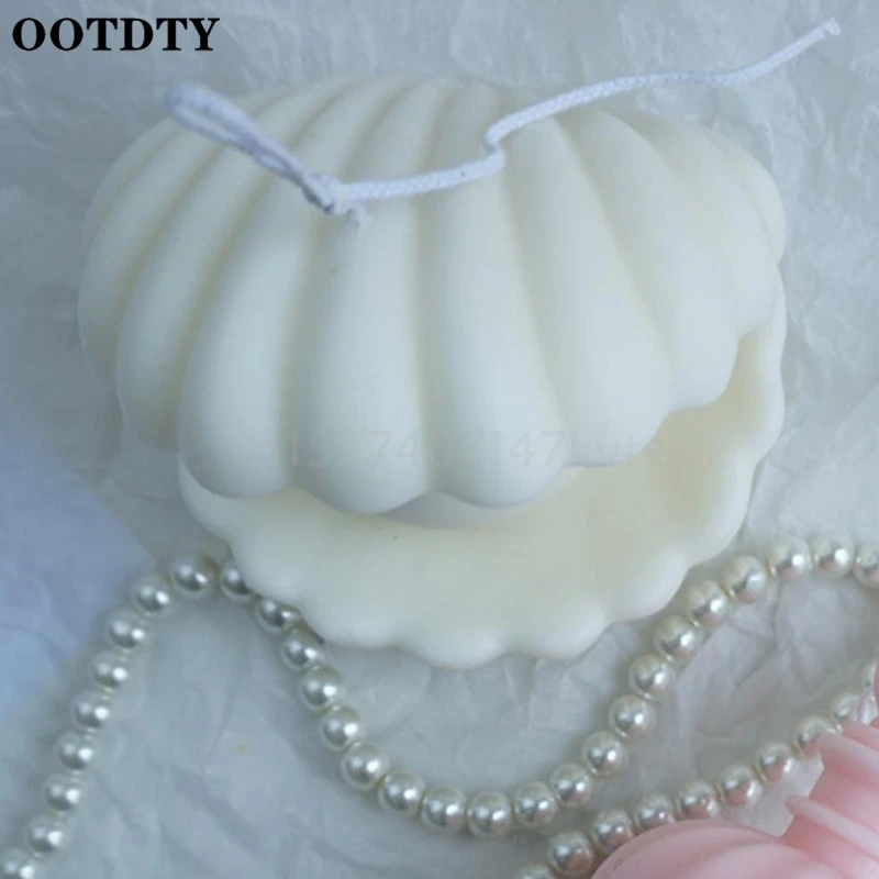 

3D Shell Shaped Candle Mould Aromatherapy Candle Plaster Supplies DIY Crafts Wedding Dinner Christmas Random Color