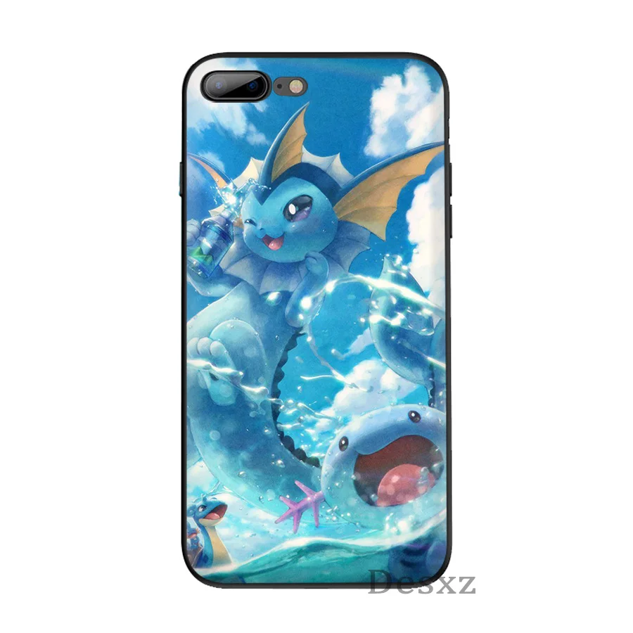 Чехол для телефона iPhone 6 6s 7 8 Plus 11 Pro X XS XR Max 5 5S SE чехол Charizard Squirtle vaporion Pokemons TPU| |